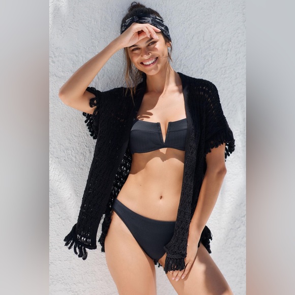 ✨ NWOT Anthropologie The Stitched Kimono Sz L - Picture 1 of 5